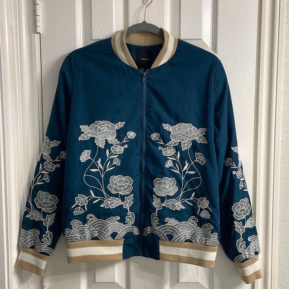Embroidered Bomber Jacket